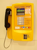 黄色の電話